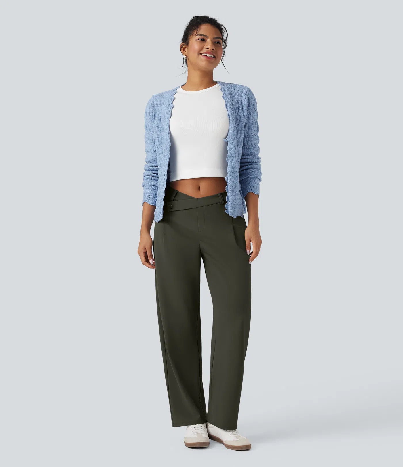 Pantalon Éclipse — Coupe Asymétrique & Taille Médiane