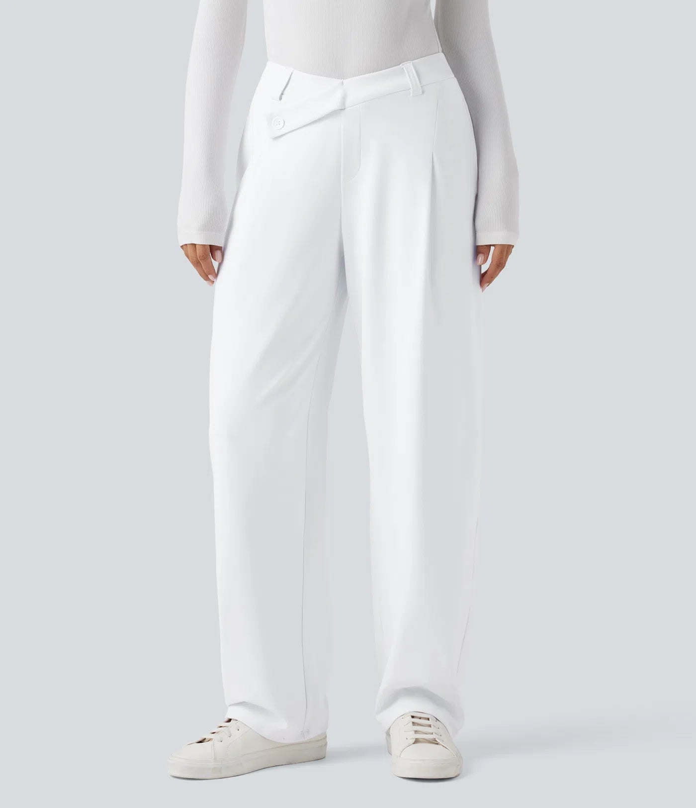 Pantalon Éclipse — Coupe Asymétrique & Taille Médiane