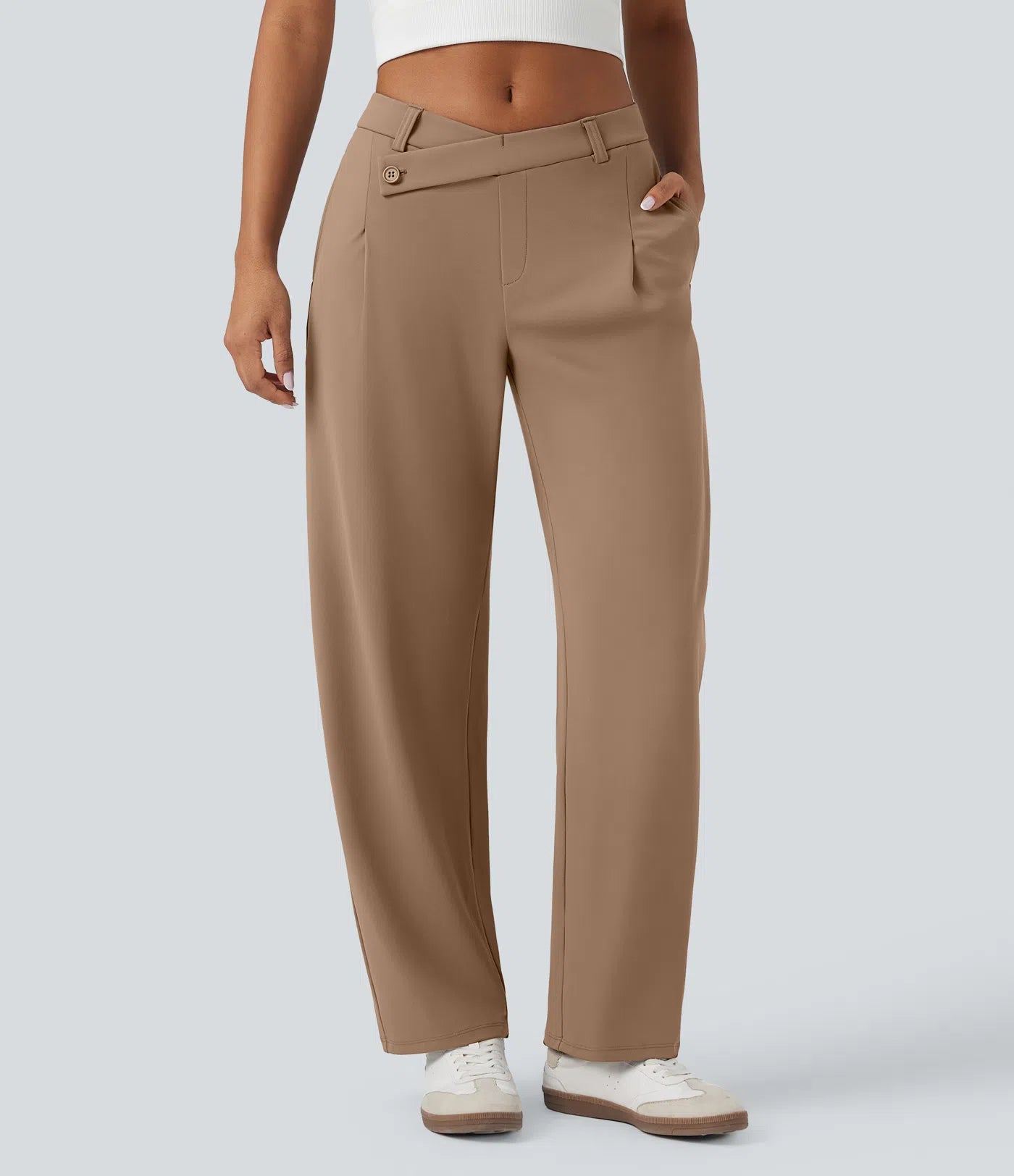 Pantalon Éclipse — Coupe Asymétrique & Taille Médiane