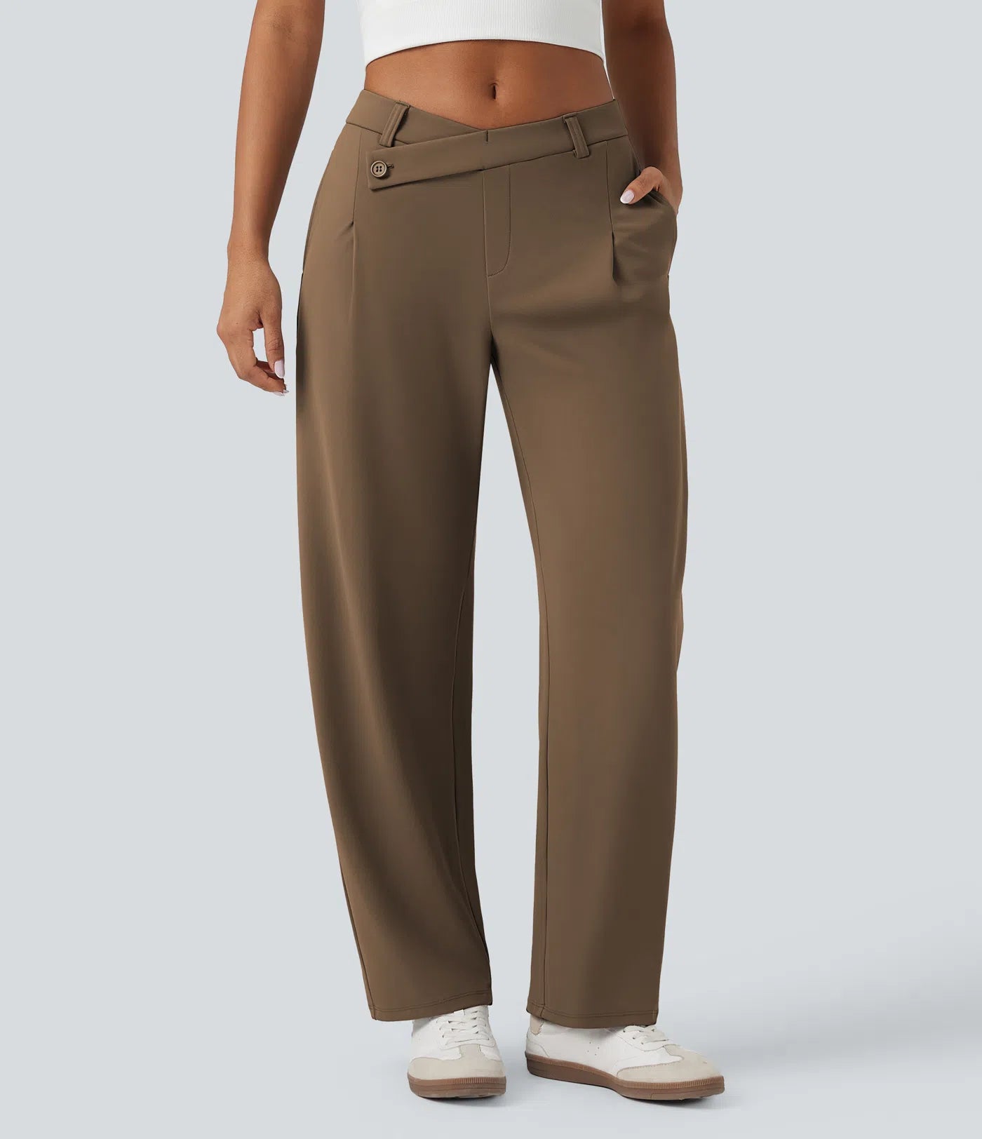 Pantalon Éclipse — Coupe Asymétrique & Taille Médiane